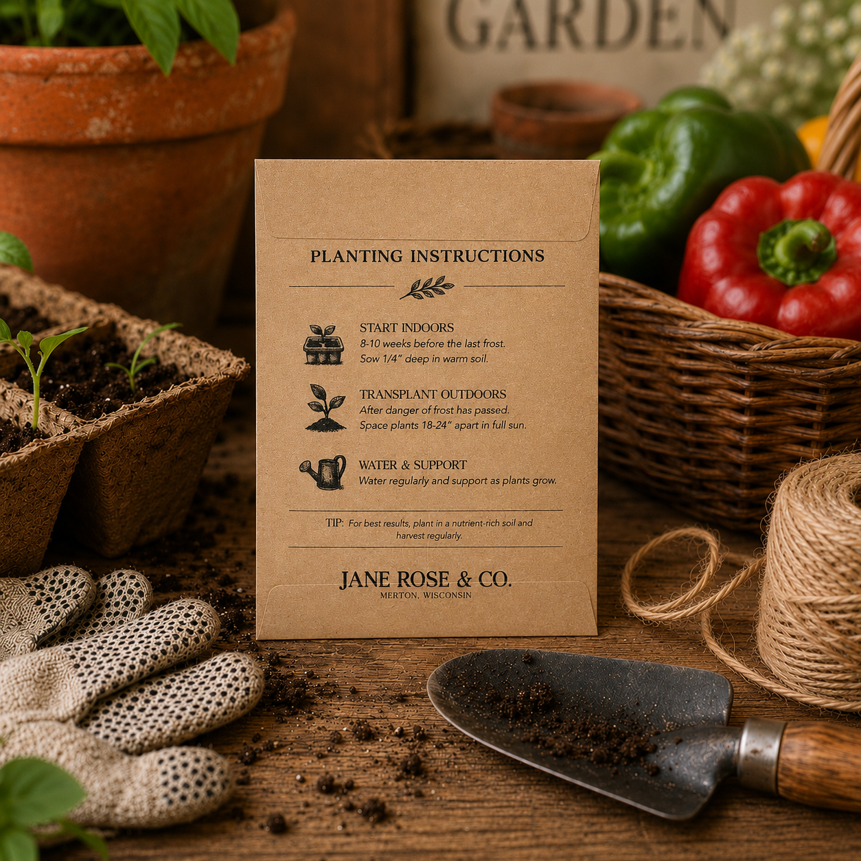 Seed Packet - Sweet Bell Pepper Mix