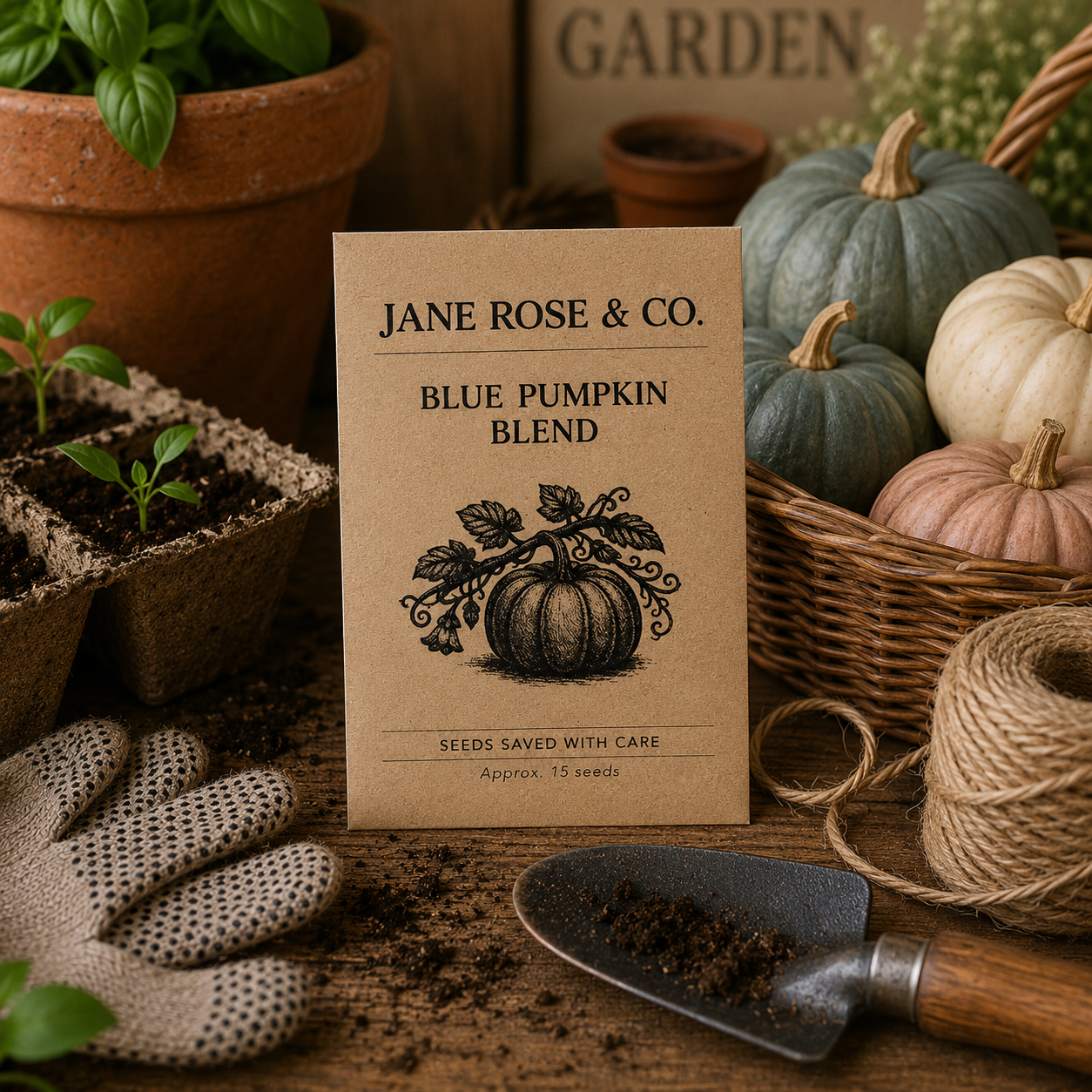 Seed Packet - Blue Pumpkin Blend