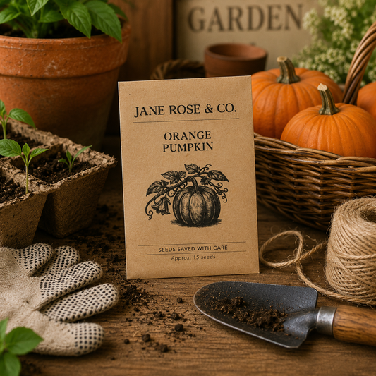 Seed Packet - Orange Pumpkin